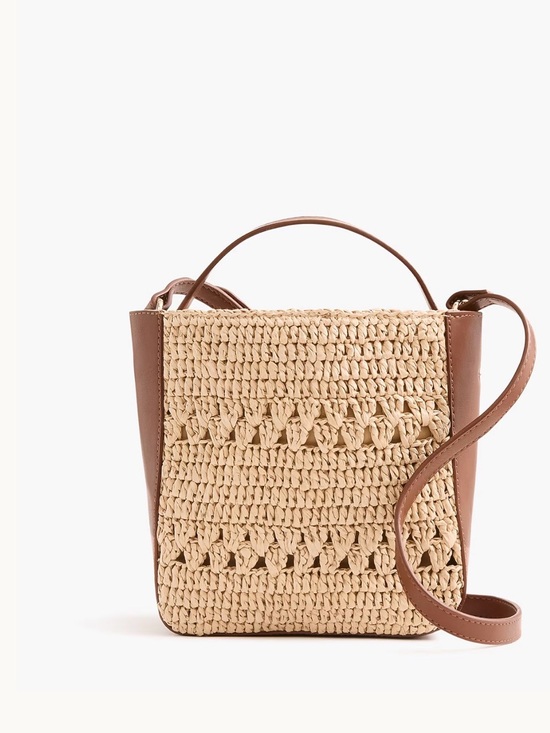 J. Crew Handbags - J. Crew Woven Crossbody Mini Tote Bag